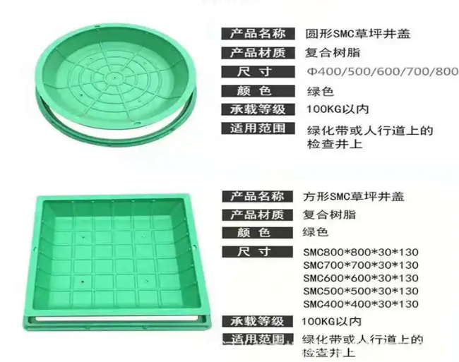 吴江树脂复合种植井盖展示